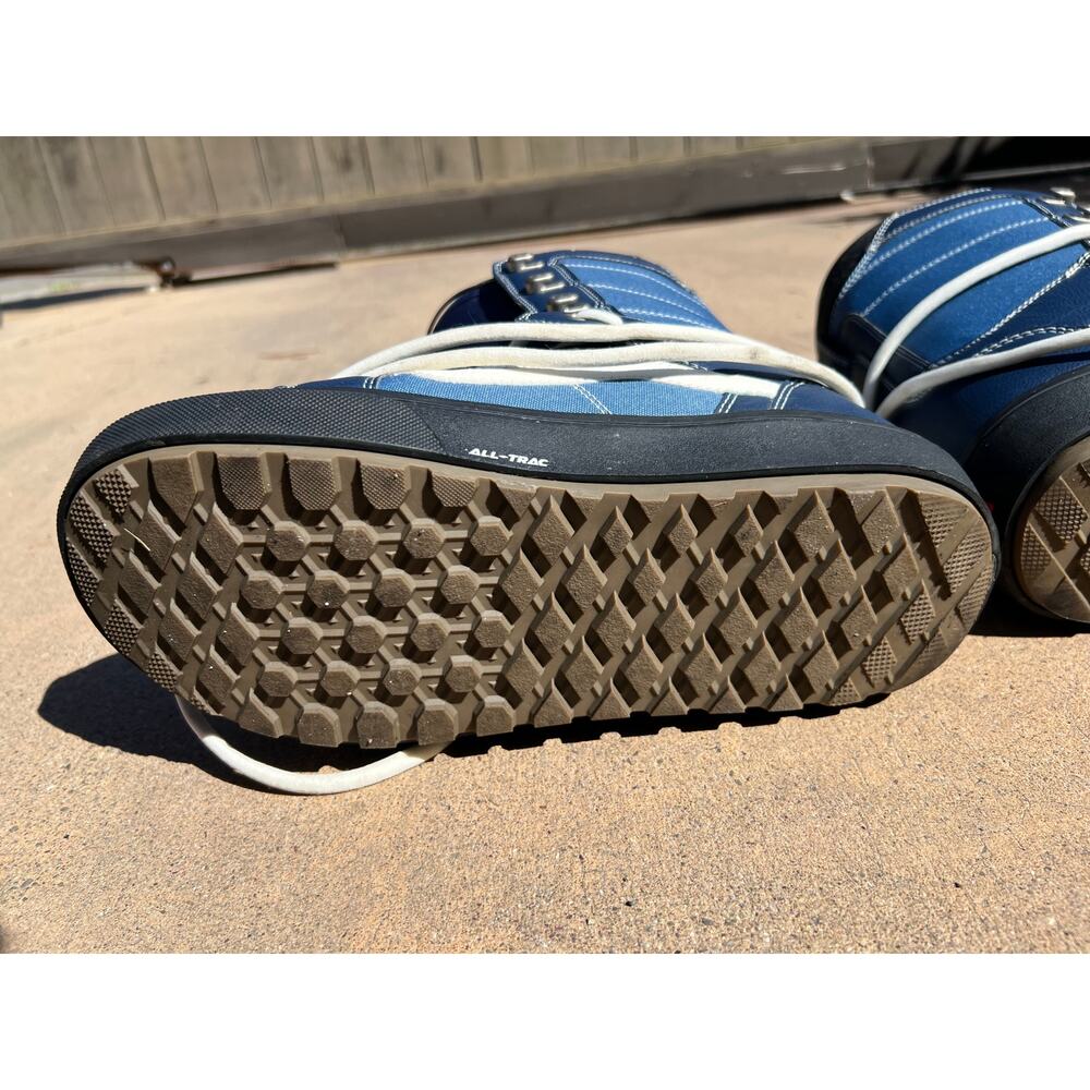 Vans Hi Standard OG Snowboard Boots Blue White Mens 11 All-Trac Lace Up - Picture 9 of 12